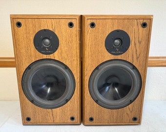 Infinity Reference Two Bookshelf Speakers HiFi Stereo Vintage Home Audio Wood