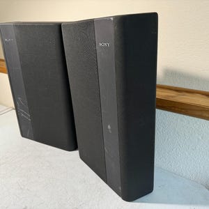 Sony Bookshelf Speakers HiFi Stereo Front Left Right Wall Mount Shallow Depth image 3