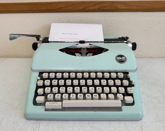 We R Memory Keepers Typewriter Mint Typing Retro Collectable Vintage Teal Ribbon