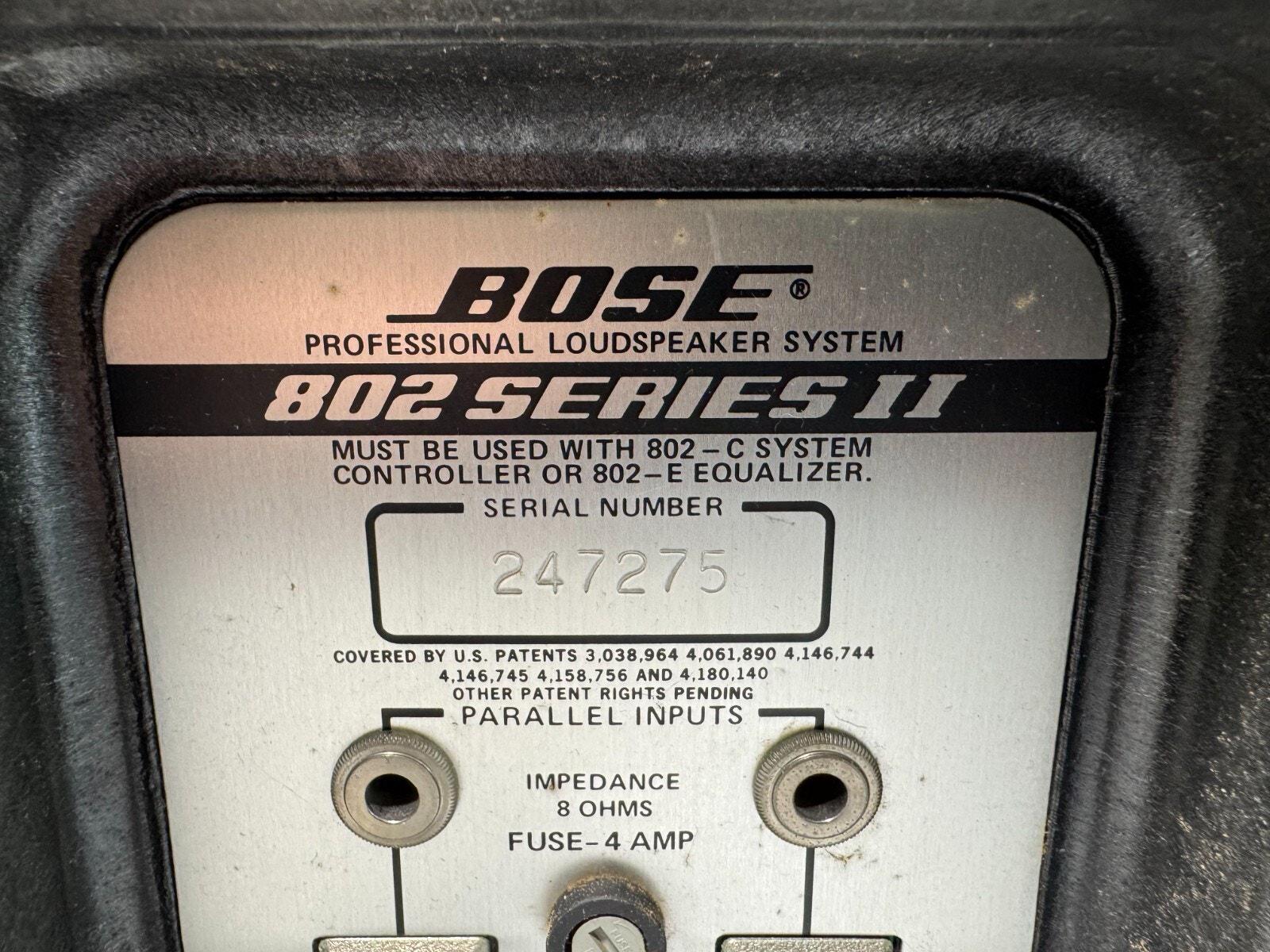 BOSE 802 series Ⅱ プロフェッショナル BOSE 802 Series II】プロフェッショナルスピーカー2台セット