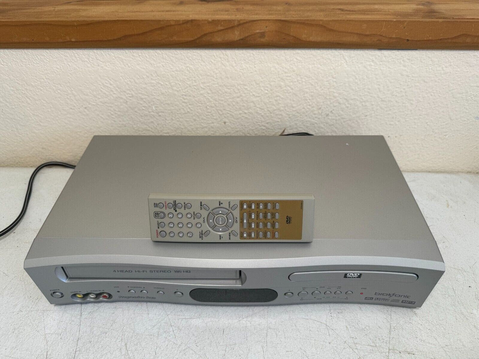 Broksonic DVCR810 VCR Dvd Combo Player Hifi Stereo Home Video VHS W