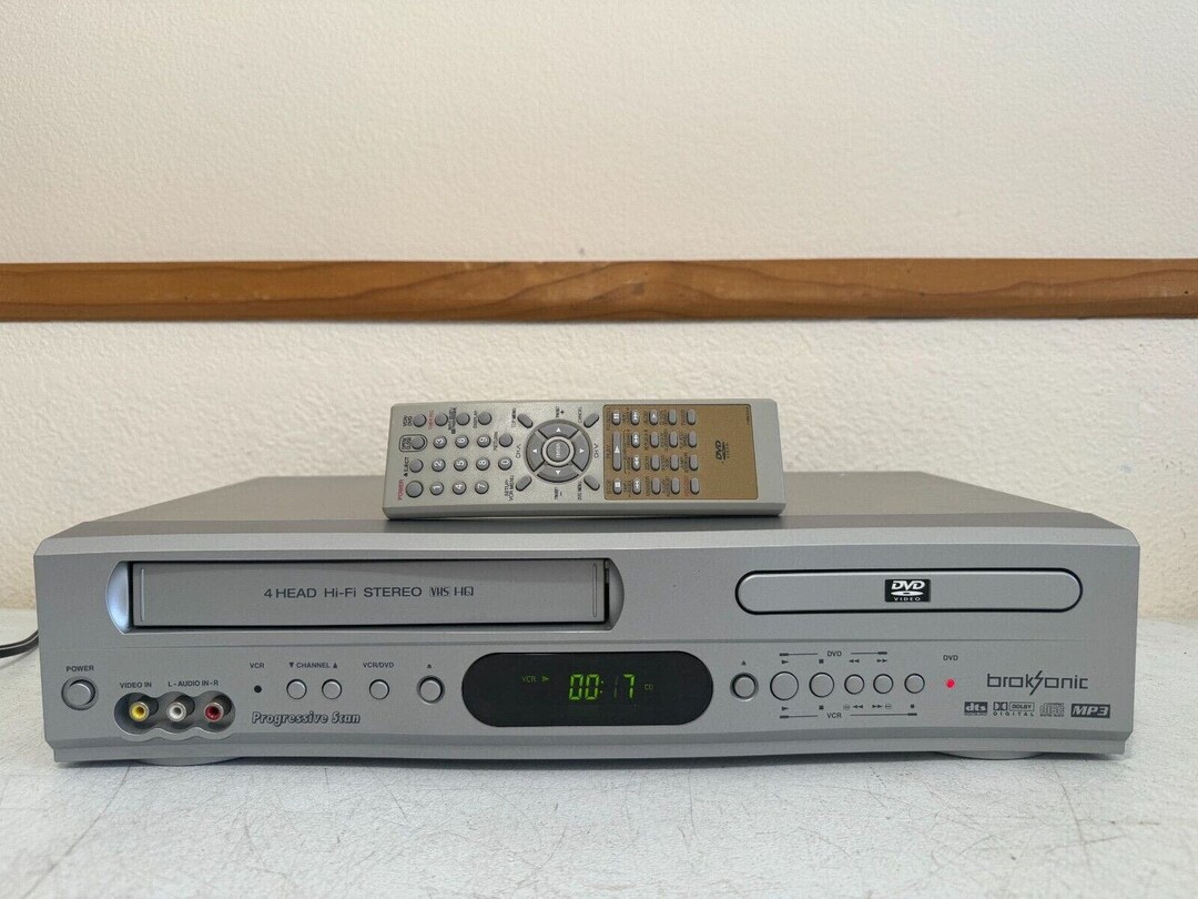 Broksonic DVCR810 VCR Dvd Combo Player Hifi Stereo Home Video VHS W