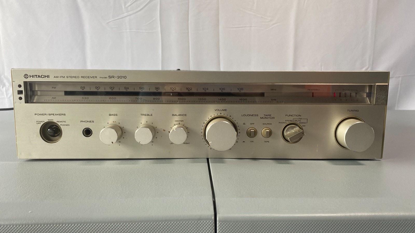 Hitachi SR-2010 Receiver Hifi Stereo 2 Channel Vintage Phono Japan