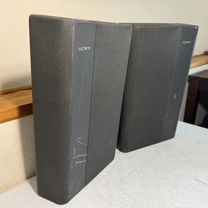 Sony Bookshelf Speakers HiFi Stereo Front Left Right Wall Mount Shallow Depth image 2