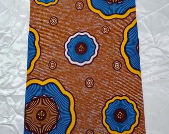 African Inspired Wax Print Fabric | 6 Yards
