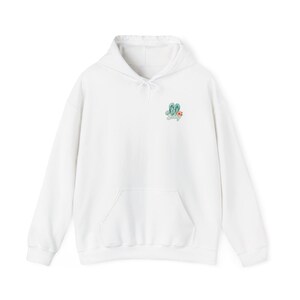 Salty As A Beach Hoodie Beach Sunset Palm Tree Seashells Seaside Apparel Vacation Sweatshirt Womens Graphic Hoodie Gift for Her Beach Lover image 2