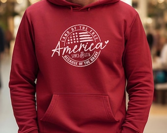 Sudadera con capucha patriótica, regalo militar de EE. UU., camisa de orgullo estadounidense para veteranos, regalo patriótico para él, sudadera con capucha Freedom, para él o para ella