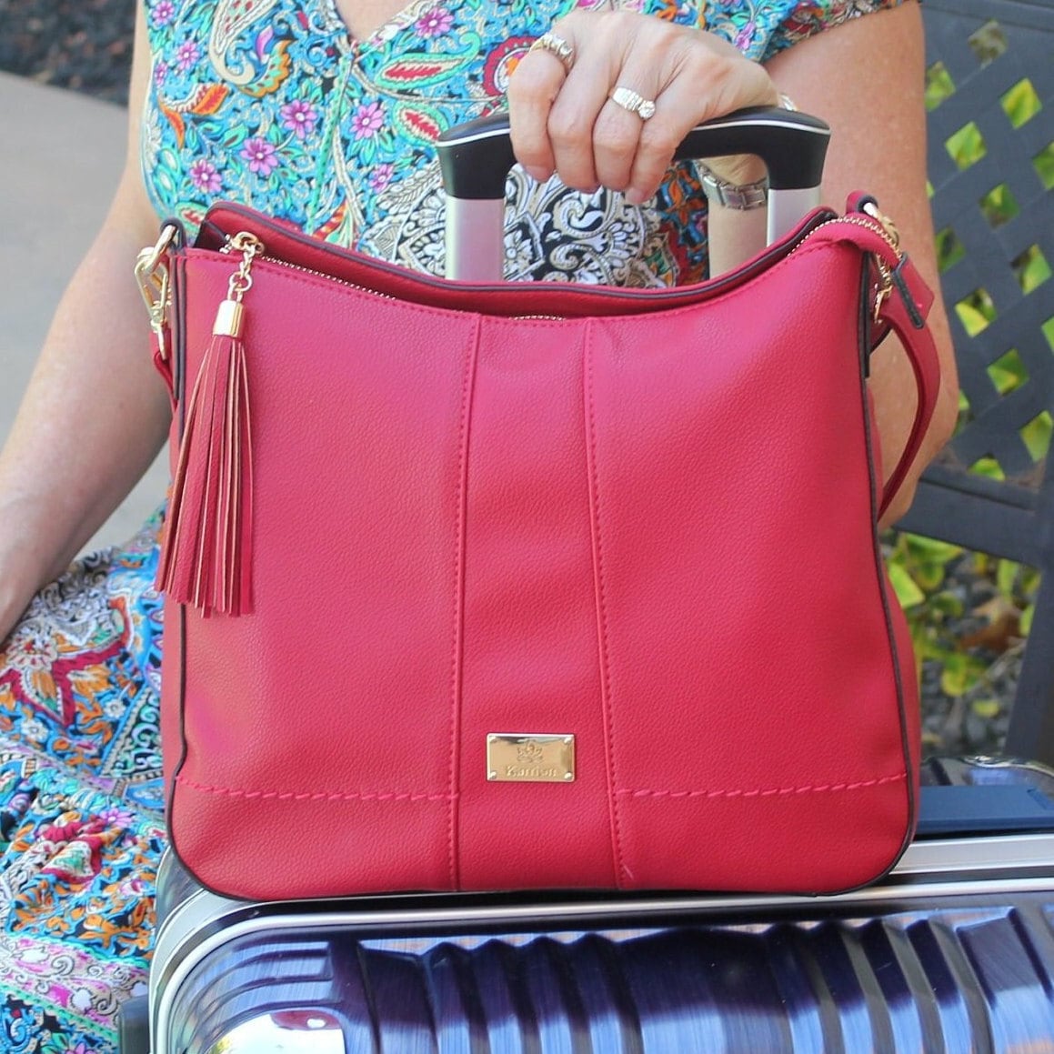 Navy Red Handbag Etsy UK