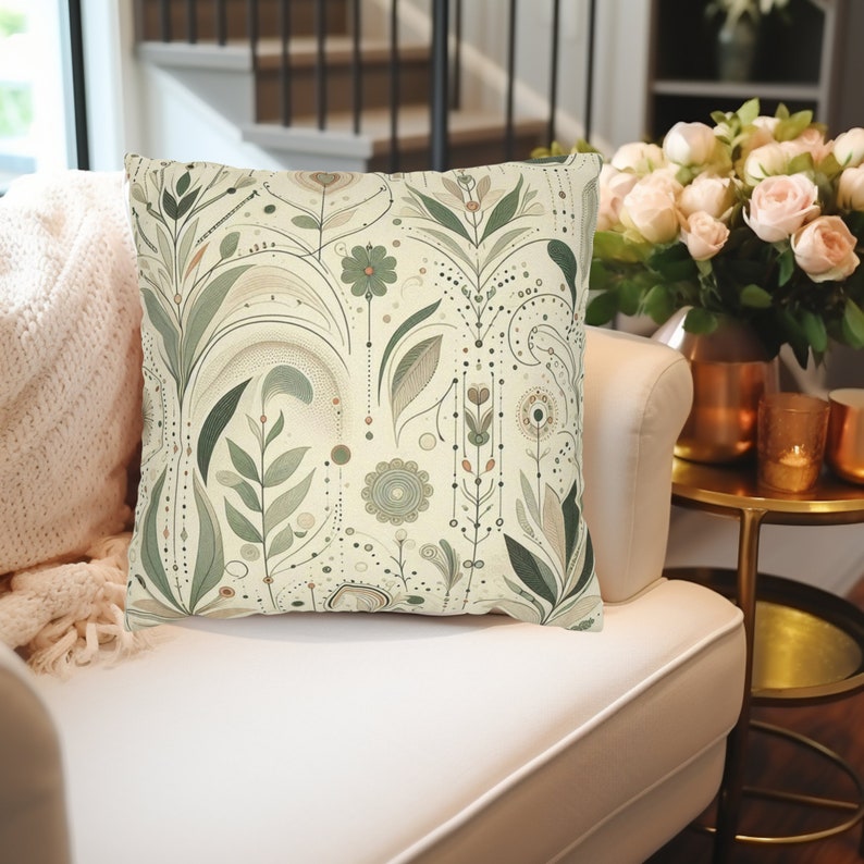 Shades of Sage Pillow Covers for Family Room Home Decor for Living Room