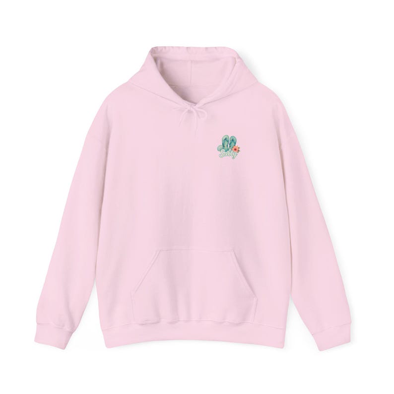 Salty As A Beach Hoodie Beach Sunset Palm Tree Seashells Seaside Apparel Vacation Sweatshirt Womens Graphic Hoodie Gift for Her Beach Lover image 16
