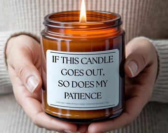 Humoristische geurkaars Cadeau voor beste vriend collega, moeder of zelfzorg Sarcastische stressverlichting Liefhebber van lang brandende kaars, thuis of op kantoor