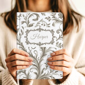 Personalized Journal Vintage Notebook for Writing Personal Diary Gift for Her Floral Design Notebook Birthday Gift Book Lover Present
