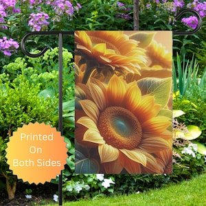 Garden Flag Sunflower Yard Banner Outdoor Home Decor Summer Garden Decor Flower House Sign Floral Porch Accessory