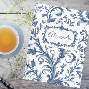 Personalized Journal Vintage Notebook for Writing Personal Diary Gift for Her Floral Design Notebook Birthday Gift Book Lover Present