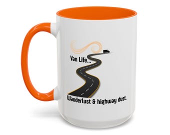 Van Life Mug | Follow the Road Coffee Cup |  Wanderlust Travel Gift | 11oz 15oz