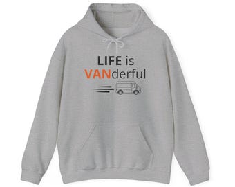 Life is VANderful van graphic Hoodie | Camper Van | Roadtrip sweatshirt