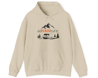 adVANture Van Life Hoodie | Mountain Camper Graphic Hoodie