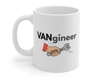 Vangineer Mug | For DIY Van Builders, Makers & Problem-Solvers