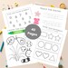Childrens Activity Sheets Printable Instant Canva Download Pink Kids ...