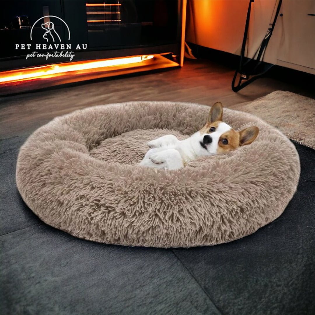 Fluffy Pet Bed Dog and Cat Large Comfy Bed Modern Cosy Pet Bed for Dogs