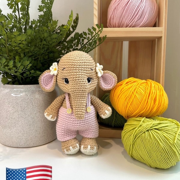 Crochet Baby Elephant pattern (ENG)