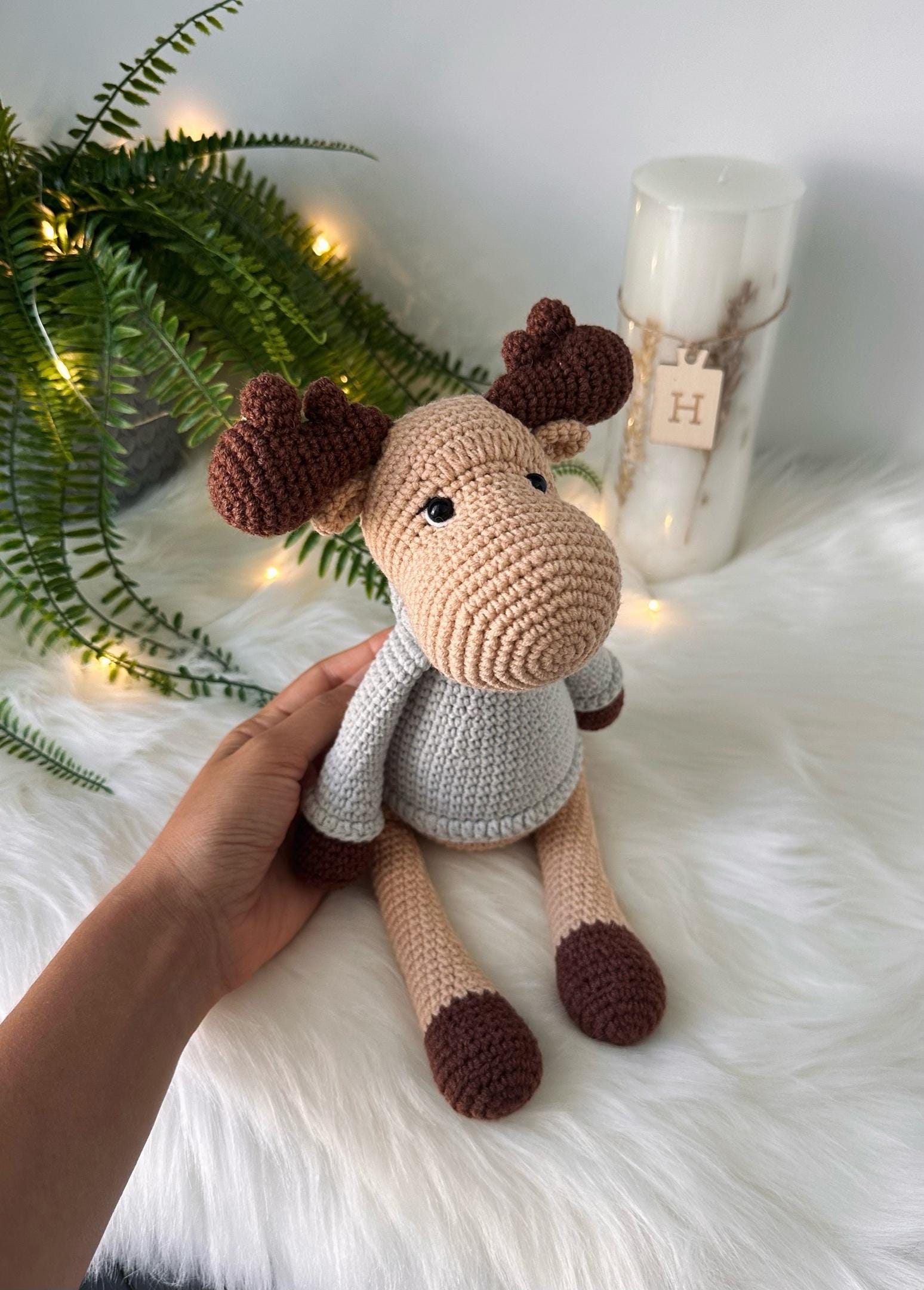 30 Moose Crochet Patterns: Woodland Amigurumi, Loveys, Plushies, and More 18 Eddy the Moose Crochet Pattern