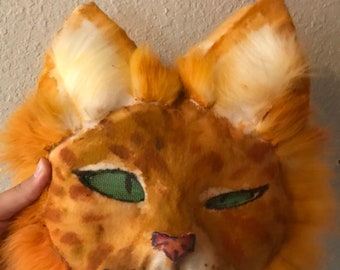 Orange Katzen Maske