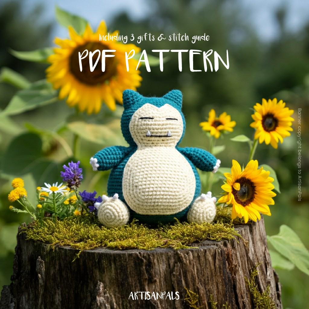 30 Snorlax Crochet Patterns for Giant Plushies, Tiny Amigurumi, and Cozy Handmade Gifts 30 Snorlax Crochet Pattern, Pokemon Amigurumi Pattern, Animal Easy Crochet Tutorial, Artisan Craft, Gift for Birthdays...