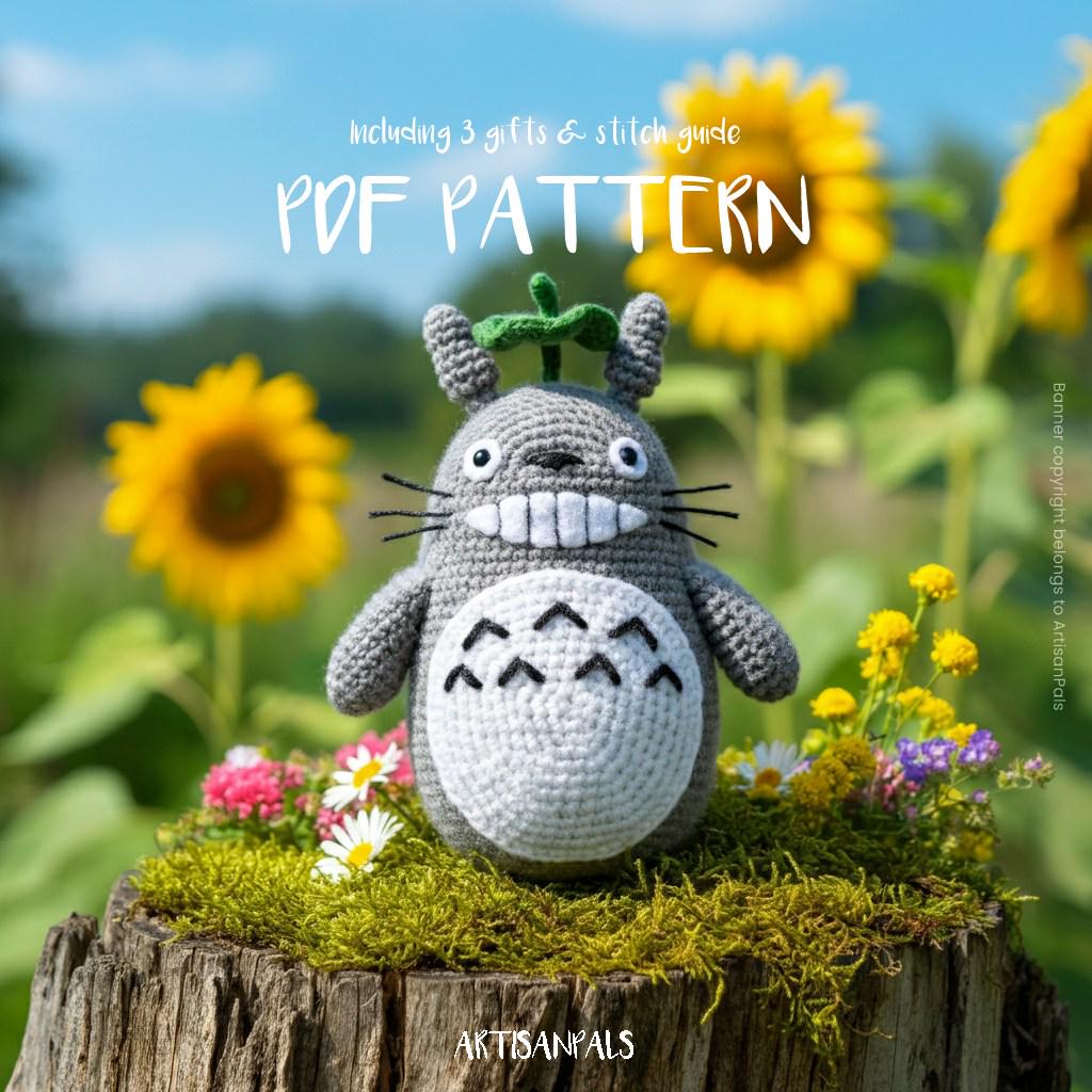 30 Totoro Crochet Patterns for Amigurumi, Gifts, and Home Decor 22 Totoro Animal Amigurumi Pattern