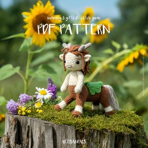 Centaur Crochet Pattern, Animal Amigurumi Pattern, Animal Easy Crochet Tutorial, Artisan Craft, Gift for Birthdays, Included Stitch Guide