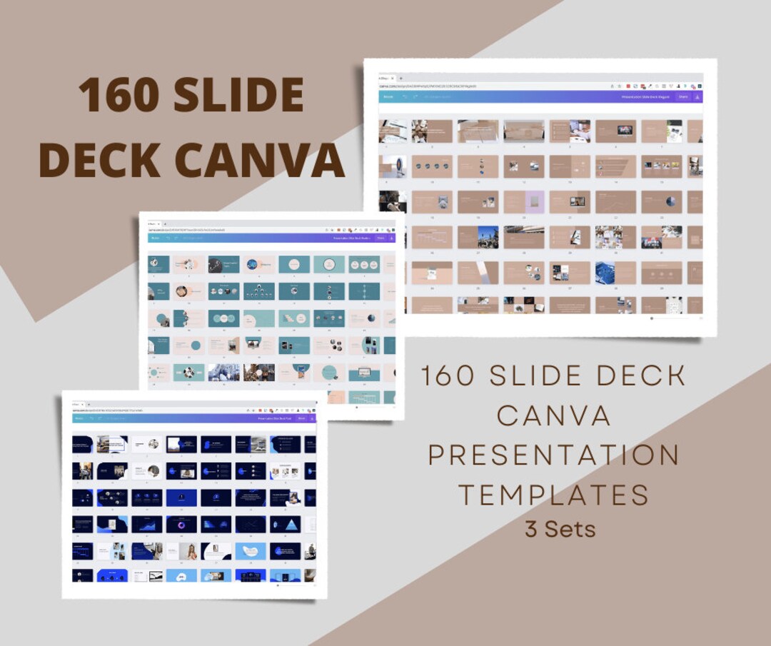 160 Slide Deck Canva Presentation Templates - Etsy