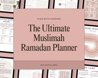 Ramadan Planner | Islamic journaling | Daily Ramadan Planner | Muslimah  Ramadan journal | Minimalist islamic daily planner | Digital& Print