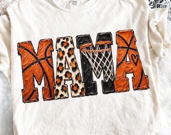 Basketball Mama PNG, Game Day Digital Download, Team Mom Shirt, Sublimation and Digital Download, Trendy Checkered Hoops Boutique Shirt