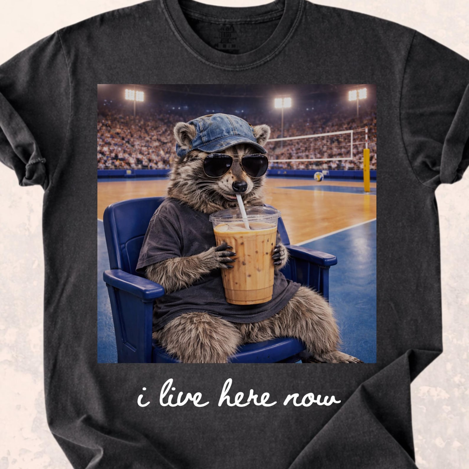 Funny Sarcastic Raccoon Volleyball Mom, Travel Volleyball,volleyball ...