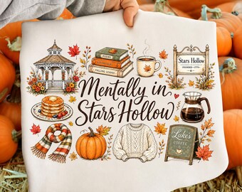 Stars Hollow Png, Gilmore Girls Shirt Designs, Stars Hollow Connecticut Png, Fall Aesthetic Png, Fall Png, Fall Design, Autumn Festival Png