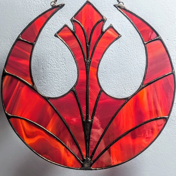 Star Wars Alliance Crest Stained Glass PATTERN ONLY- Digital Download