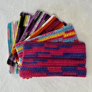 Handmade Crochet LGBTQ+ Pride Cat Ear Beanie