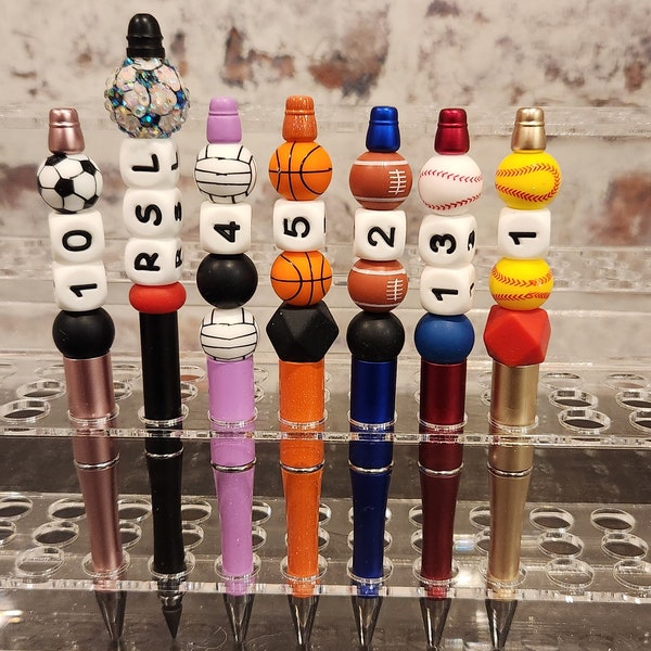 Customize your local sports team* beaded pens or pencils