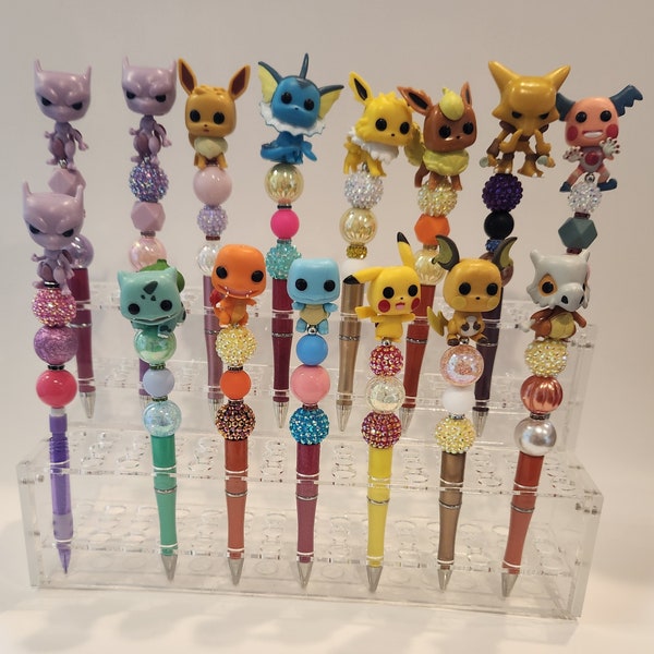 POKEMON PENS beaded pens with Funko Pop Pokemon toppers