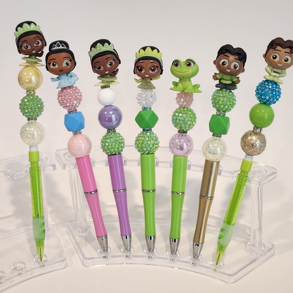 Princess and the Frog beaded pens and pencils with Doorable toppers