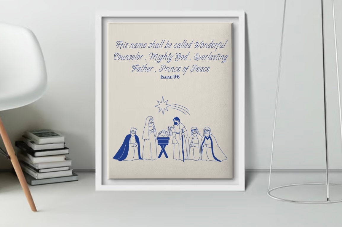 PRINTABLE Nativity Scene for Children, Holidays, Nursery - Etsy