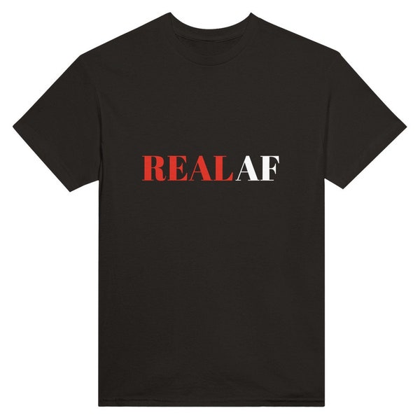 Heavyweight Unisex 'RealAF' Crewneck T-shirt