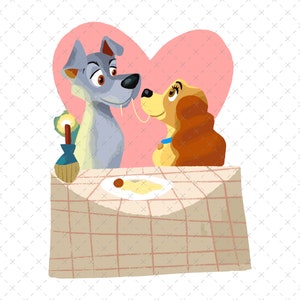 Lady and Tramp Dogs Png, Cute Dogs PNG, Lady and Tramp Svg, Lady and Tramp Png, Lady and Tramp Sublimation, Digital File, Instant Download