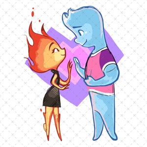 Elemental Png, Elemental Svg, Printable Elemental, Digital File, Elemental Love, Elemental Image, Elemental Movie, Elemental Valentines Day