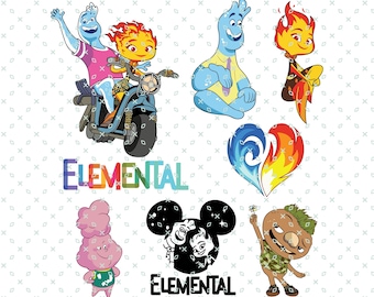 Elemental Png, Elemental Svg, Printable Elemental, Digital File, Elemental Love, Elemental Image, Elemental Movie, Elemental Valentines Day