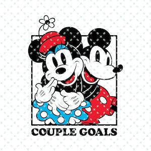 Mickey and Minnie Mouse Valentines, Couple Goals Png, Valentines Mouse Png, Valentines Mickey, Valentines Day, Valentines Sublimation Design