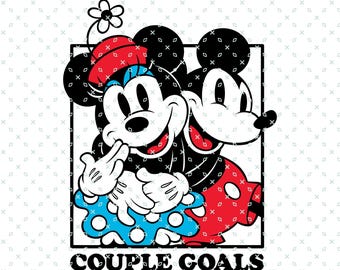 Mickey y Minnie Mouse Valentines, Pareja Metas Png, Valentines Mouse Png, Valentines Mickey, Día de San Valentín, Diseño de sublimación de San Valentín