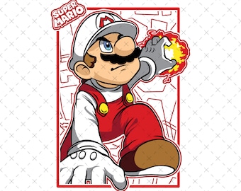 Super Mario Made Png, Super Mario clipart, Printable Mario Png, Digital Mario, Super Mario Design Png, Super Mario Svg