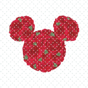 Flowers Mouse Head Png, Minnie Rose Head Png, Valentines Mouse, Valentines Mickey, Valentines, Family Vacation, Family Trip, Valentines Day