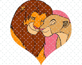 シンバとナラの愛 PNG、ライオンキング、ライオンキング PNG、動物王国